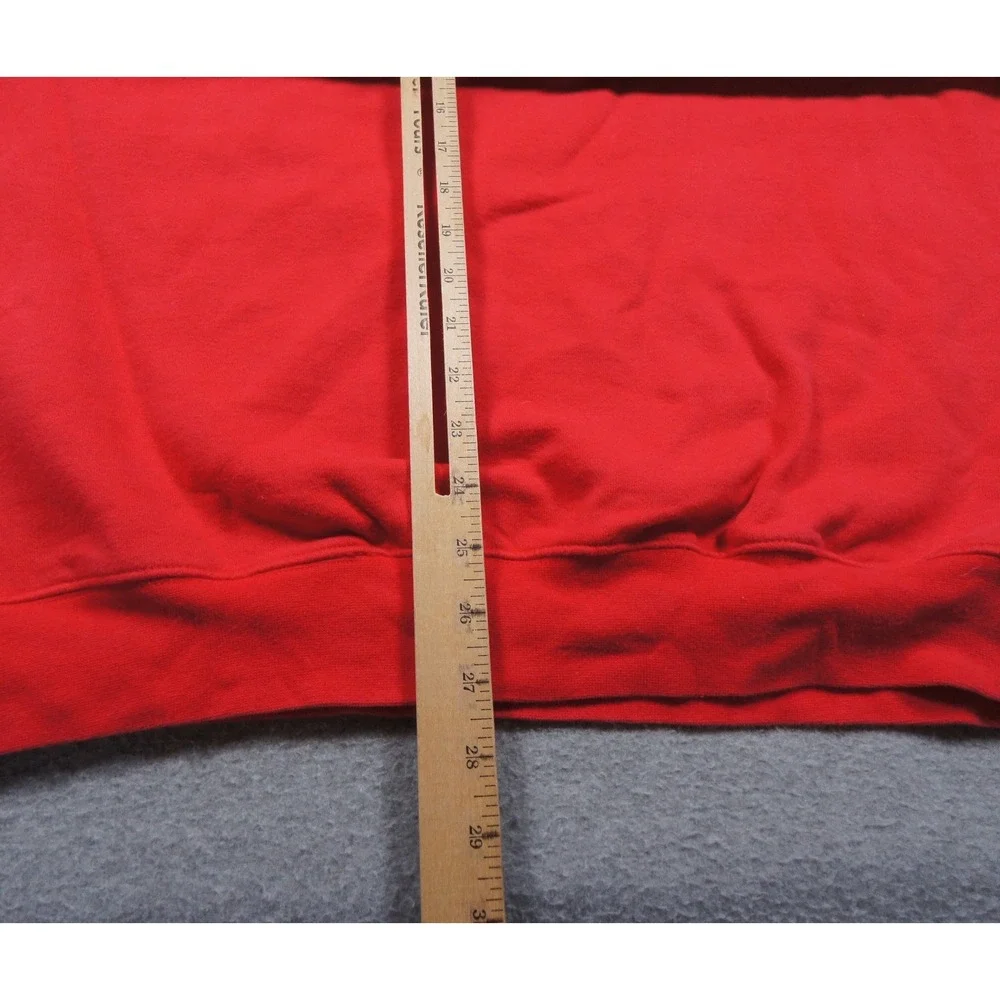Vintage Guess Sweatshirt Mens XL Red Crewneck Pullover USA Flag 90s Y2K Adult